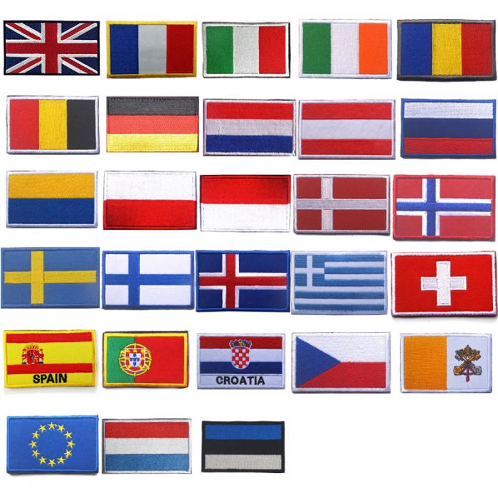 European  国旗パッチ